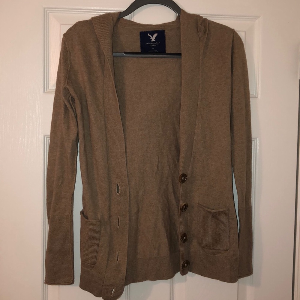 American Eagle Hooded Cardigan